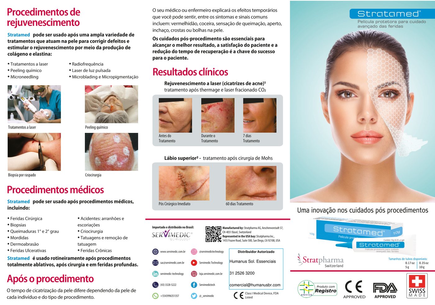 Brochura Stratamed — frente
