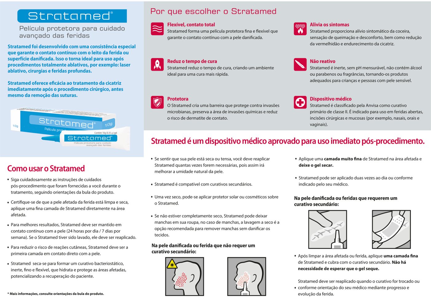 Brochura Stratamed — verso