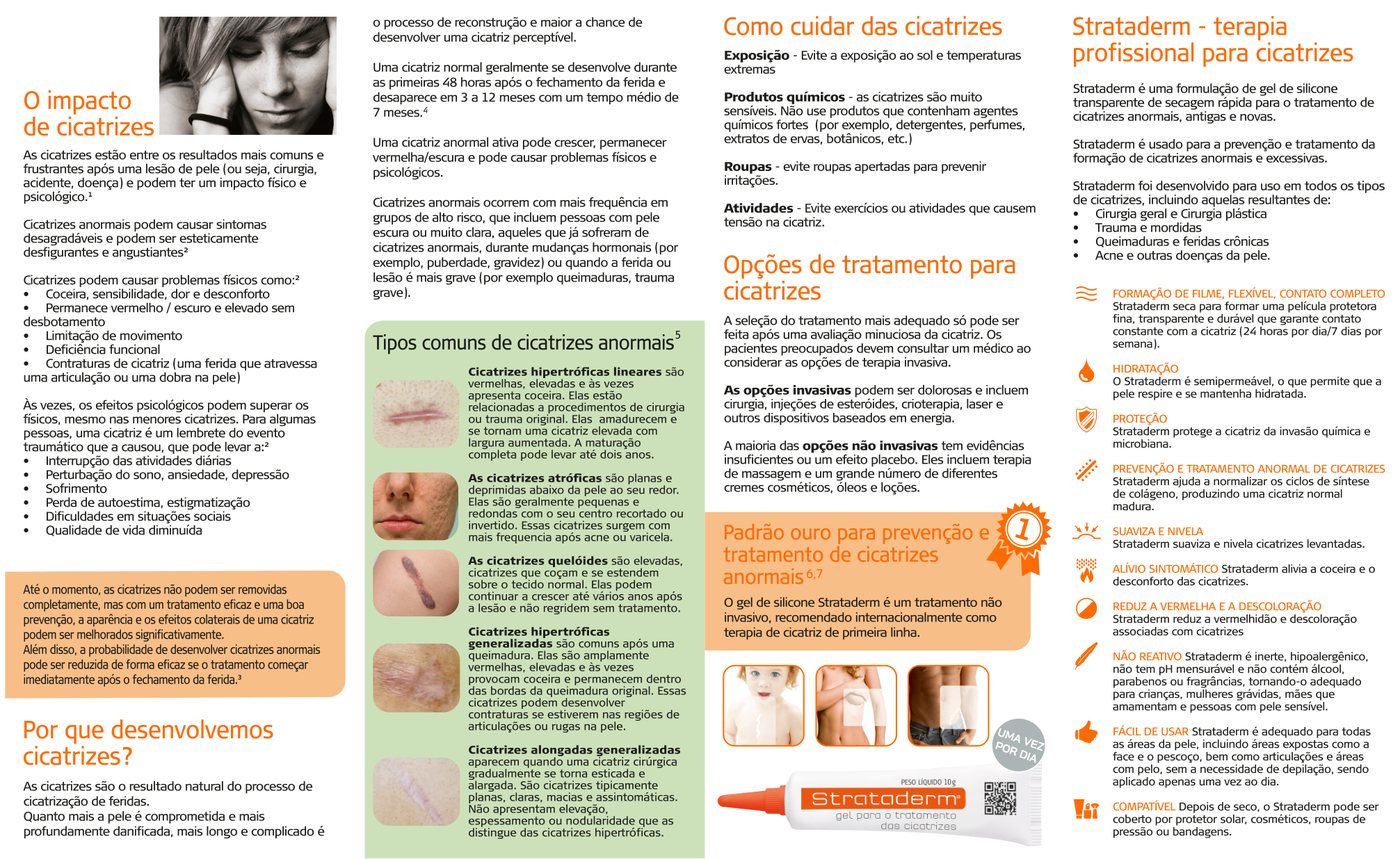 Brochura Strataderm — verso