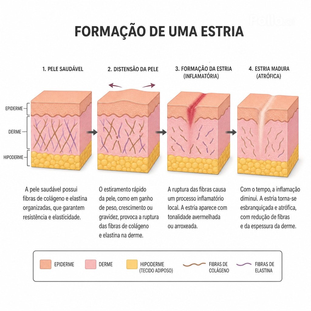 Formação da estria — material gráfico do acervo